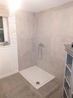 Badezimmersanierung Barrierefreie Dusche Landhausstil